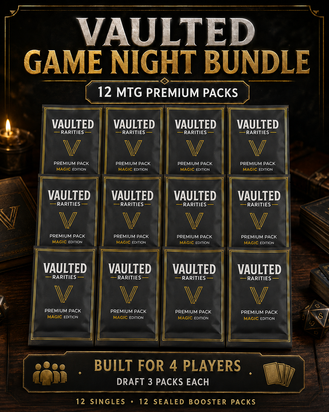 Vaulted Game Night - 12 MTG Premium Packs